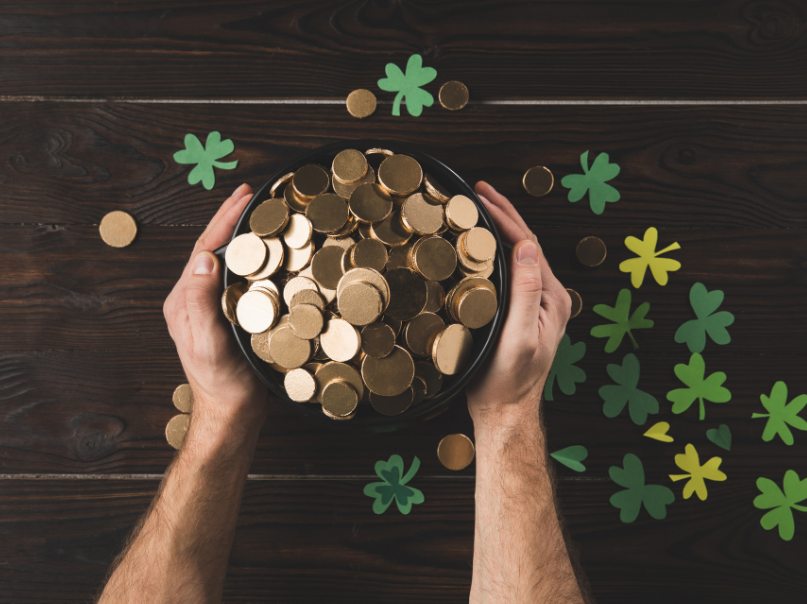 St Patricks Day Gold Coins